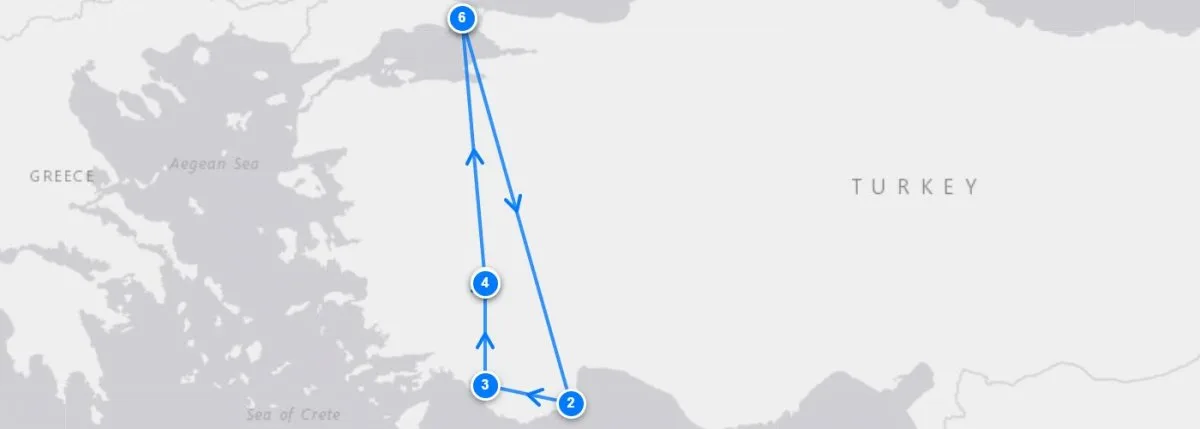 Enchanted Adventures route map